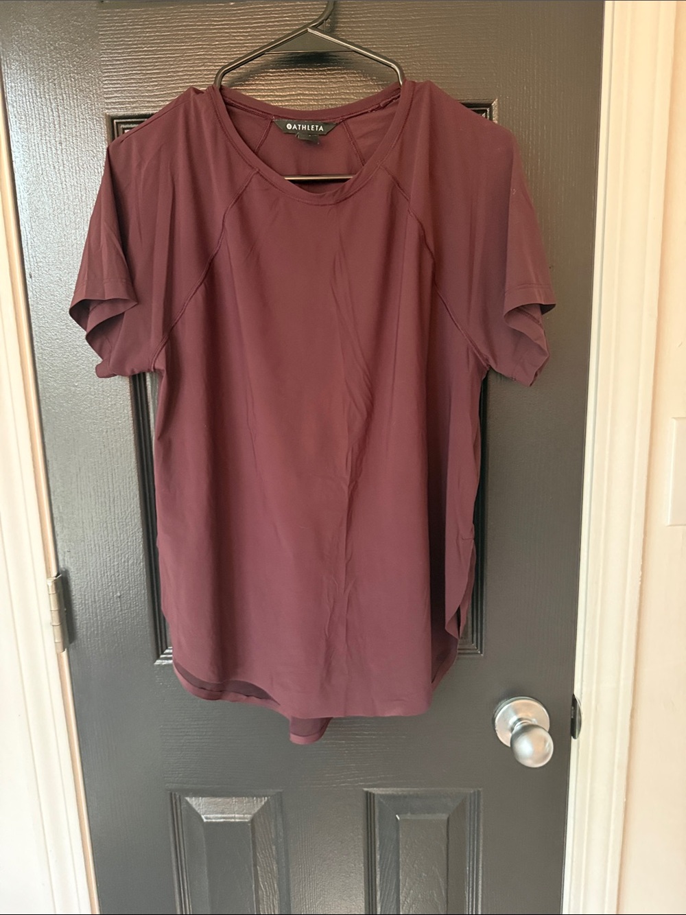 Athleta Women's Short-Sleeve Performance Tee — Deep Burgundy